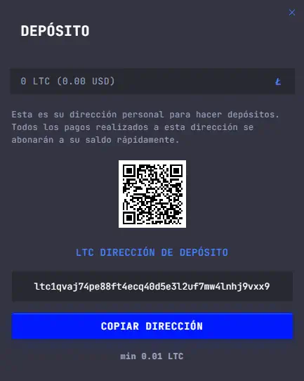 LTC Casino Deposito
