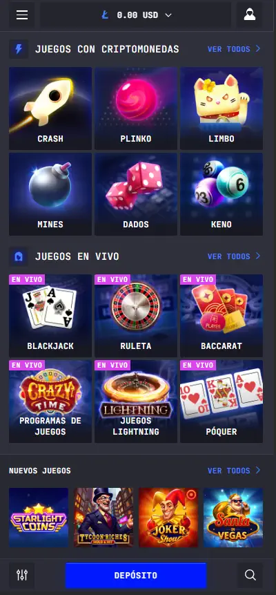 LTCCasino Móvil